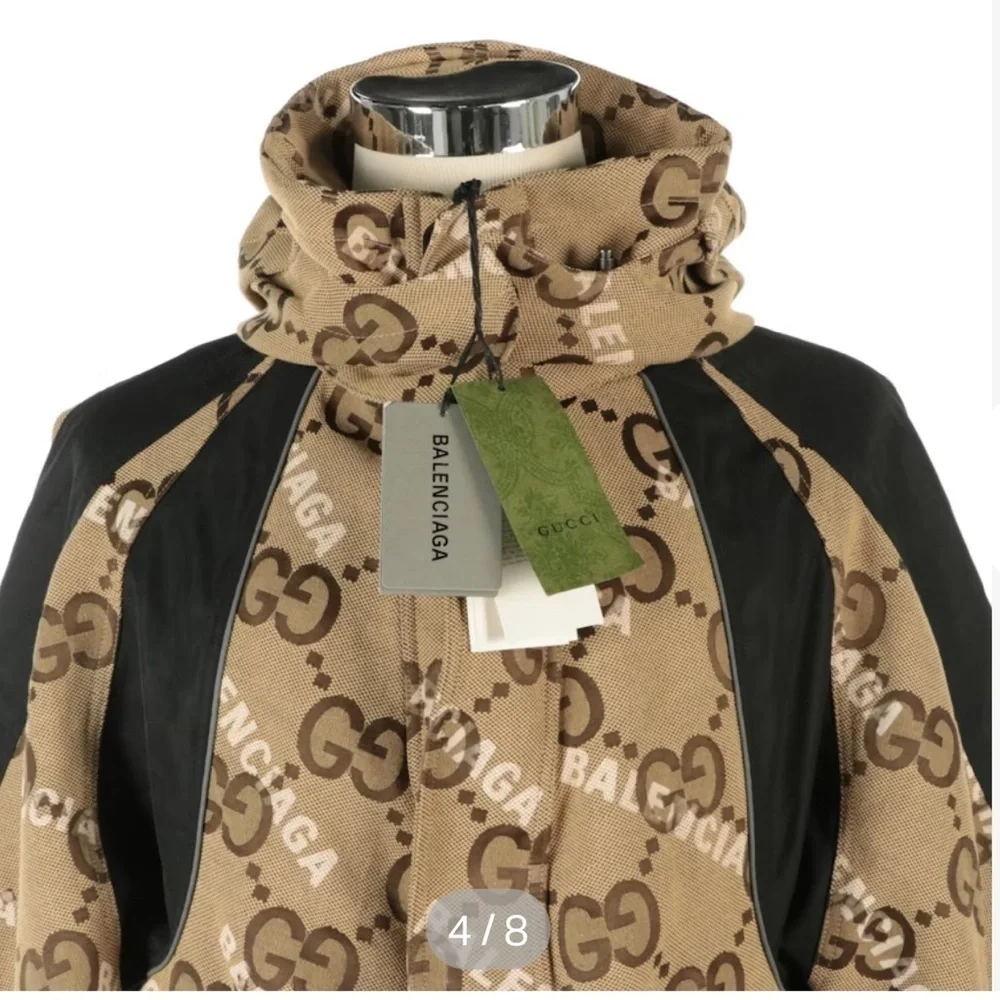 Gucci x Balenciaga the hacker project hooded jacket